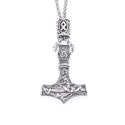 Norse Viking Geometric Style Stainless Steel Men Necklaces