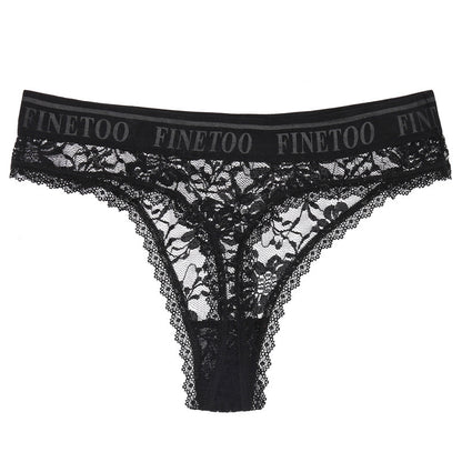 Low-Waist Lace Thong Panties – Cotton-Lined Briefs with Breathable Comfort & Everyday Elegance