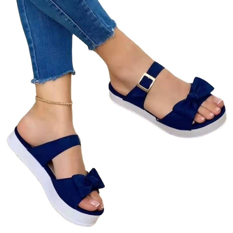 Casual Thick Bottom Platform Comfortable Women Outdoor Summer Slipper