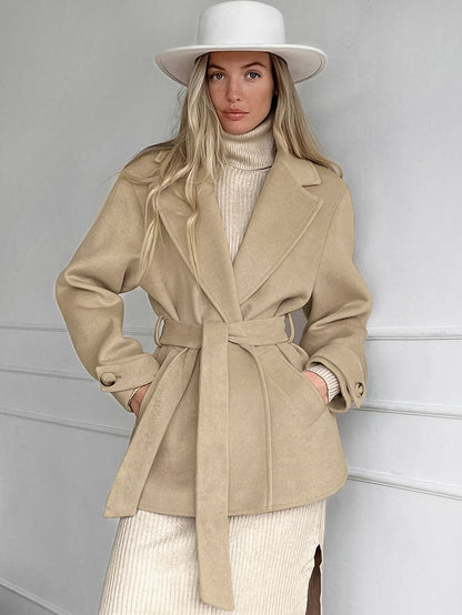 Retro Khaki Trench Coat – Trench Coats Women Outfit Classy & Autumn Winter Outfits