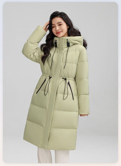 Mid-Length Duck Down Puffer Jackets – Coats for Women Winter & Stylish Outdoor Outfits
