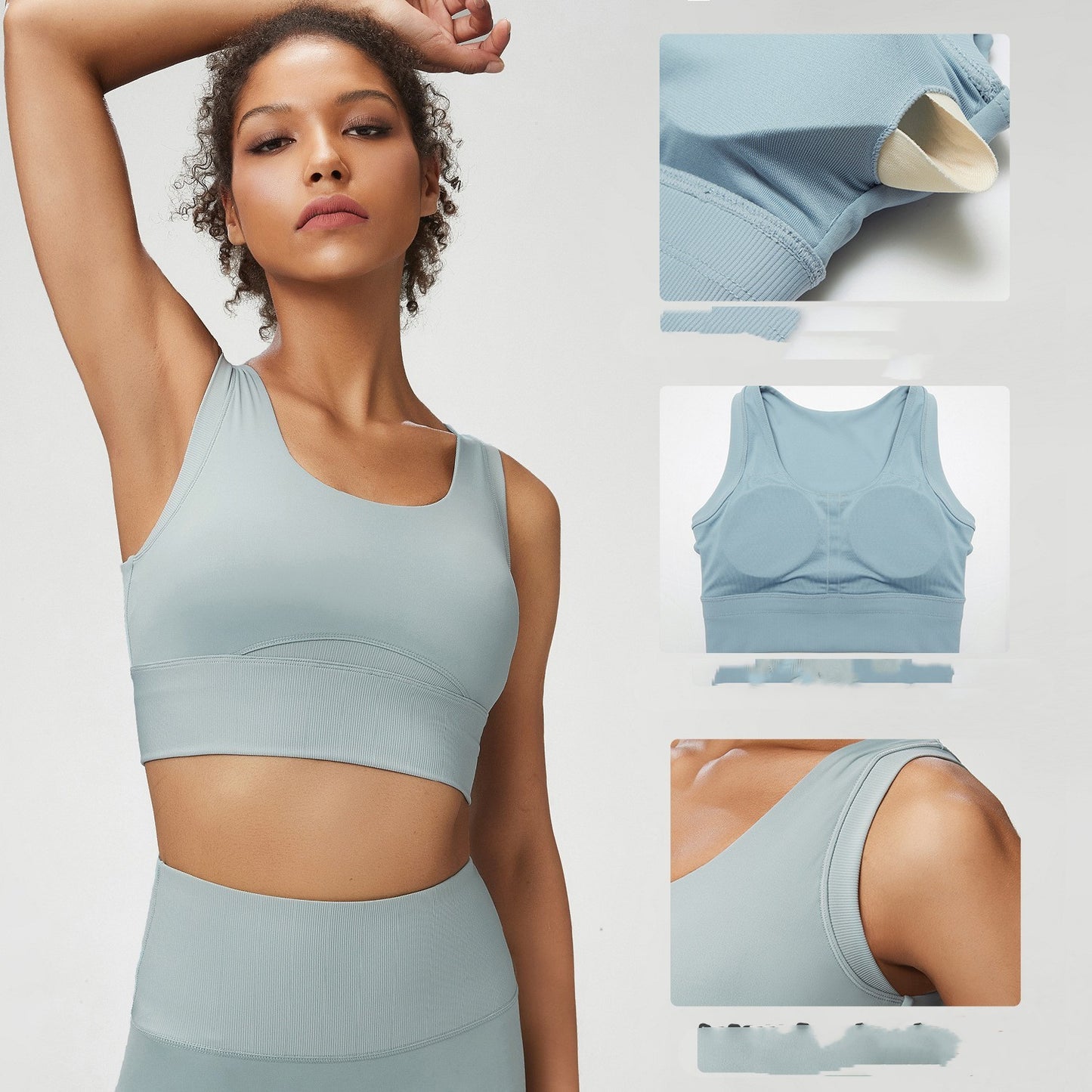 Shockproof Vest Sports Bra – Full Coverage & Wire-Free Support