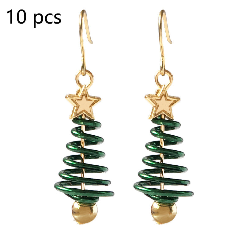 Earrings Christmas Tree Star DIY Festive Design Jewelry Trend 2025