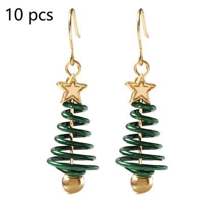 Earrings Christmas Tree Star DIY Festive Design Jewelry Trend 2025