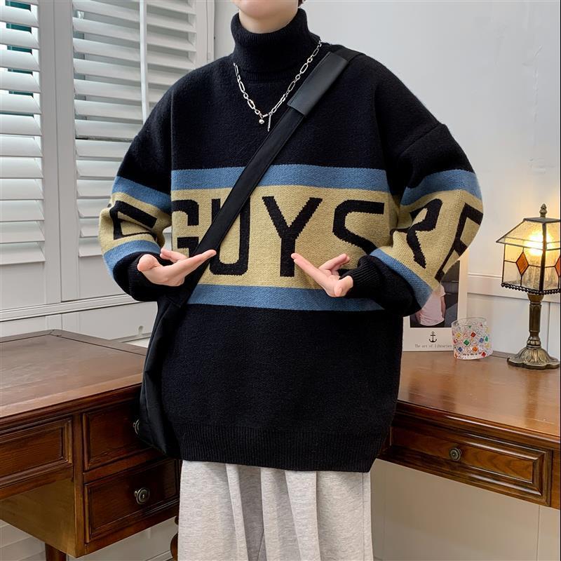 Unisex Thick Turtleneck Pullover – Casual American Style Sweater