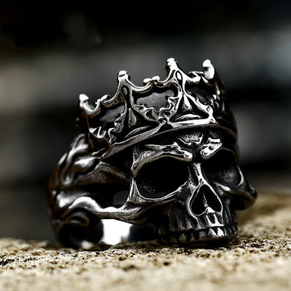 Bright Heavy Skull Stainless Steel Creative Ring