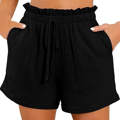 Breezy Chic & Comfy Summer Cotton Shorts Women – Casual Summer Outfit