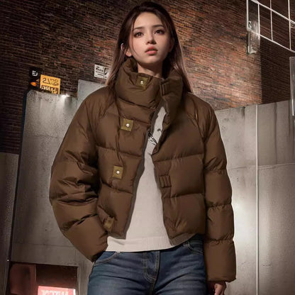 Short Cotton-Padded Coat – Puffer Jackets for Women Casual & Smart Winter Outfits