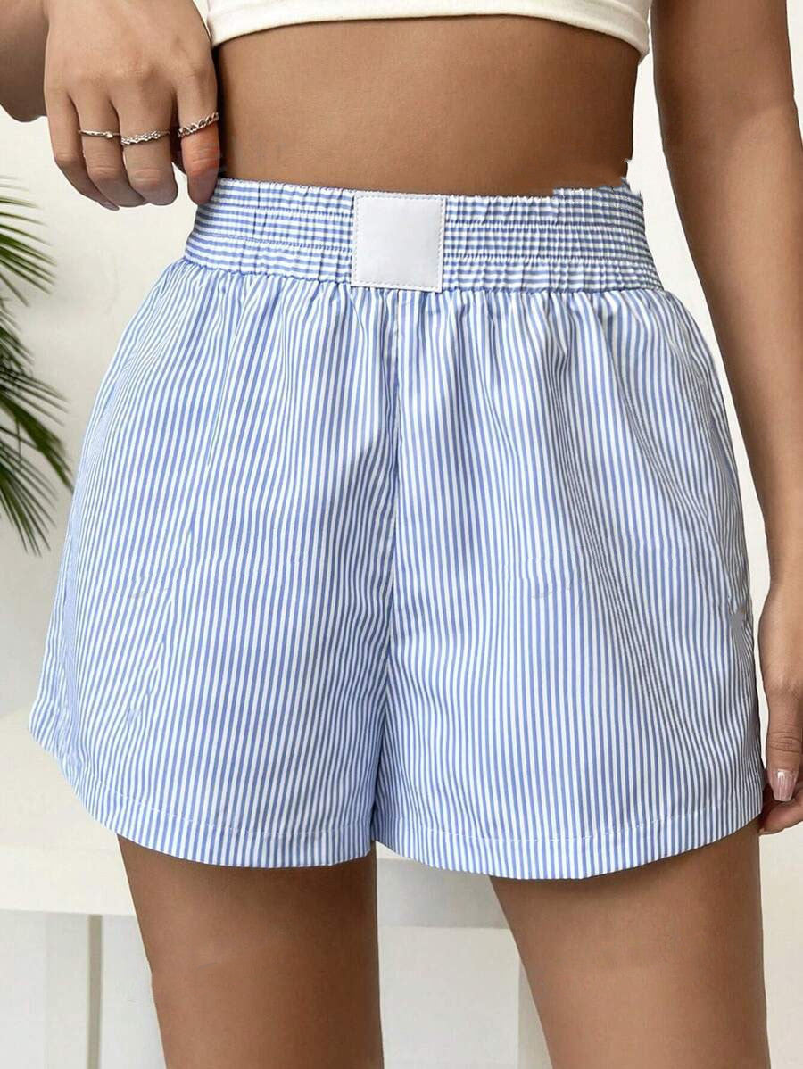Fashion Casual Striped Shorts – Vibrant Summer Streetwear