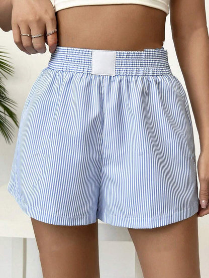 Fashion Casual Striped Shorts – Vibrant Summer Streetwear