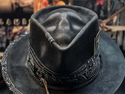 Western Style Steer Skull Print Adjustable Hat