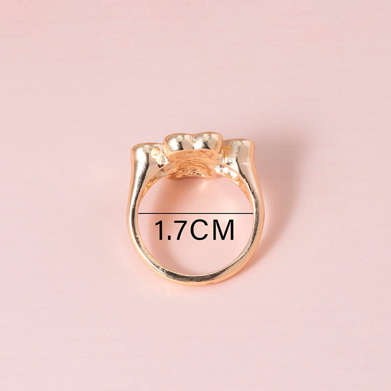 Four Leaf Clover Ring – Vintage Enamel Unisex Jewelry, Silver & Gold Lucky Rings