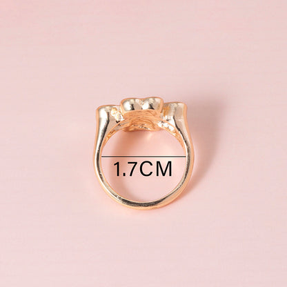 Four Leaf Clover Ring – Vintage Enamel Unisex Jewelry, Silver & Gold Lucky Rings