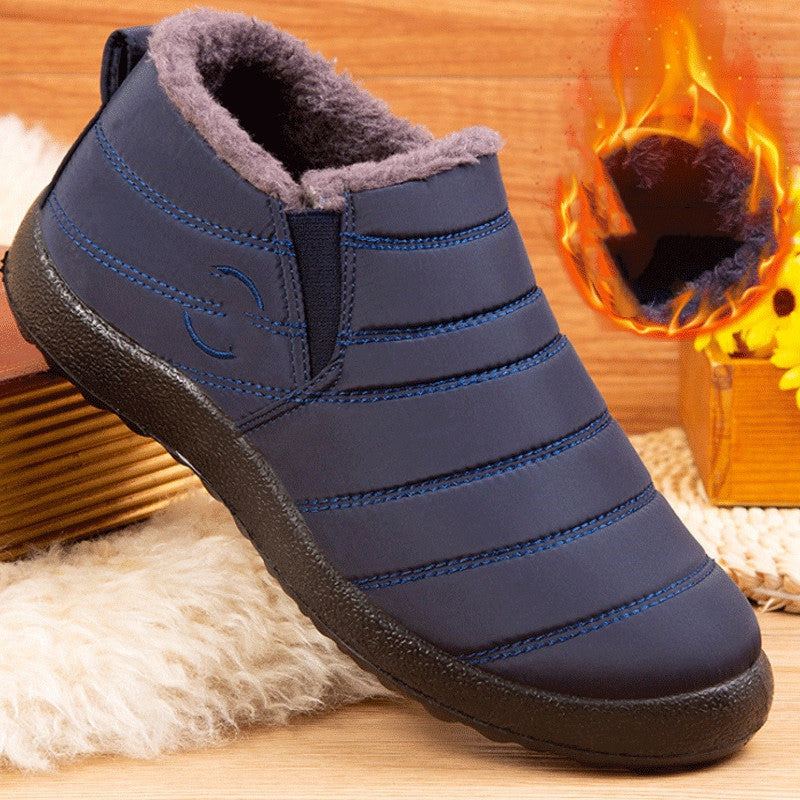Plus-Size Ankle Boots for Women & Men | Flat Heel Waterproof Winter Boots with Anti-Slip Sole