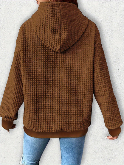 Cozy Pumpkin Print Hoodie for Women – Cute Halloween Pullover Sweatshirt for Fall/Winter Casual Style