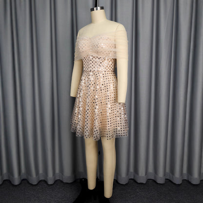 Casual Gray Sleeveless Above Knee Mini Dress