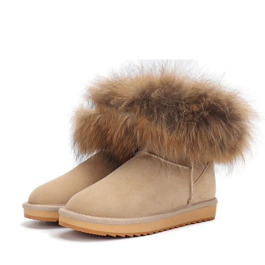 Casual Furry Softener Warm Snow Boots For Women