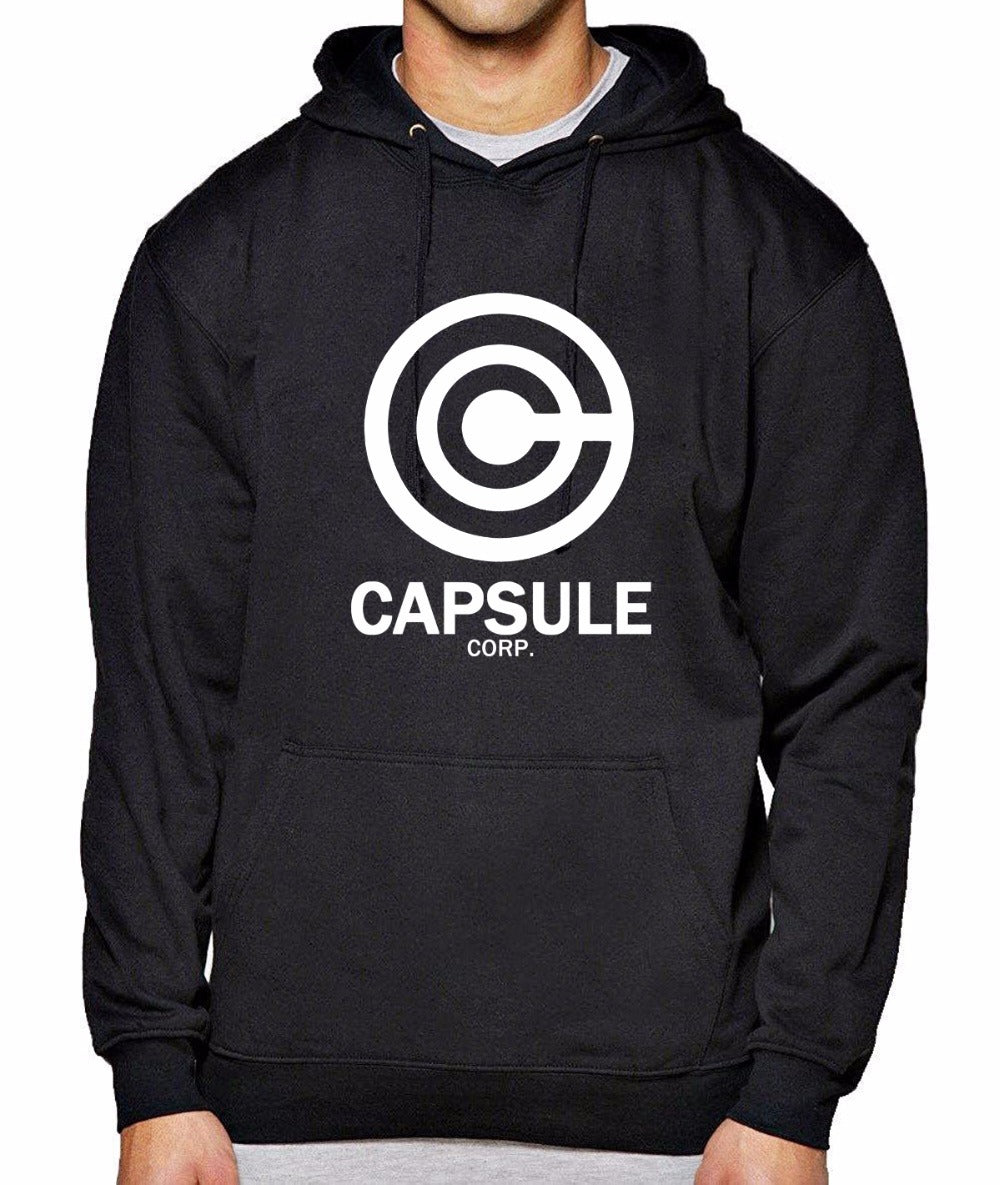 Capsule Corp Men's Hoodie – Classic Hip Hop Style with Printed Design