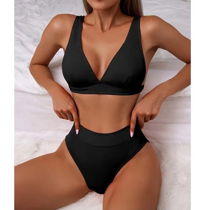 New Sexy Regular High Waist Bathing Suit Bikini Set