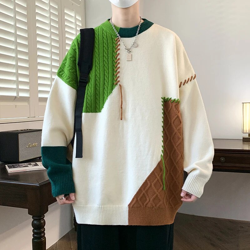 2024 Luxury Cashmere Sweater: Designer Ripped Hole Fashion for Men