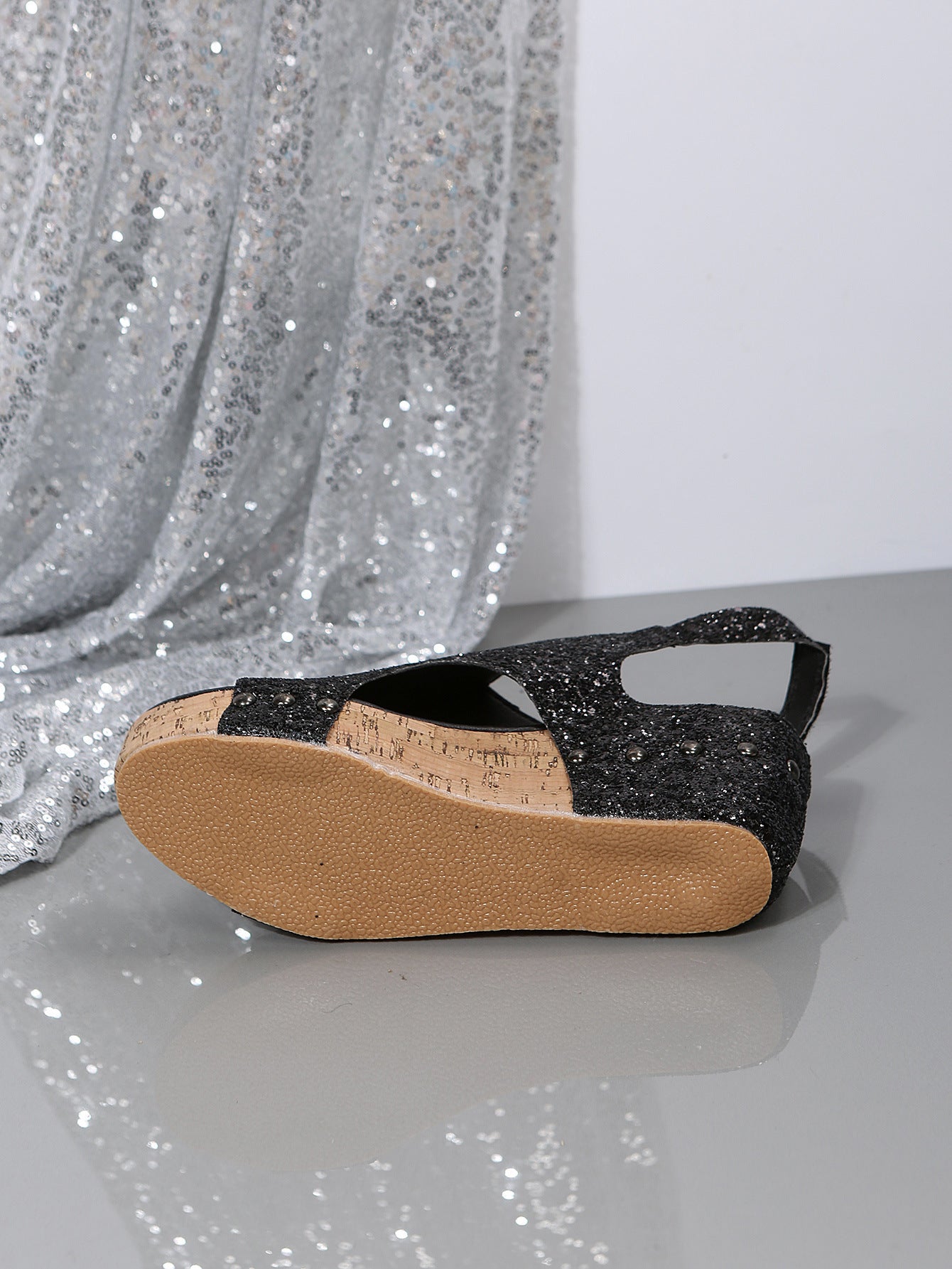 Women Pointed Shiny Rhinestone Elegant Summer Shoes