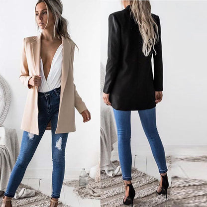 Office Lady Style Single Breasted Blazer Jacket