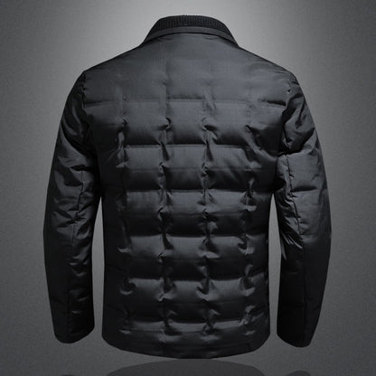 Winter Woolen Jacket For Men Thick And Stylish Autumn Outerwear With Patch Pockets