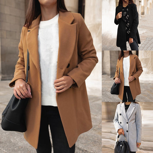 Premium Long Woolen Coat – Long Coats Aesthetic & Elegant Winter Outfits