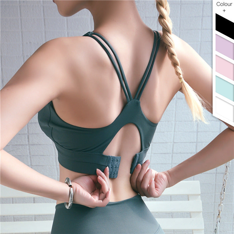 Adjustable Back Sports Bra – Breathable Comfort & Ergonomic Support