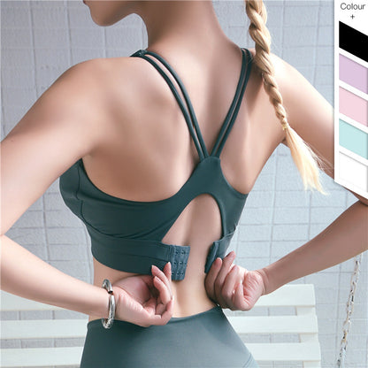Adjustable Back Sports Bra – Breathable Comfort & Ergonomic Support