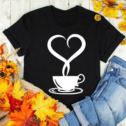 Summer Coffee Graphic Laides Womens T Shirts