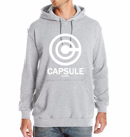 Capsule Corp Men's Hoodie – Classic Hip Hop Style with Printed Design