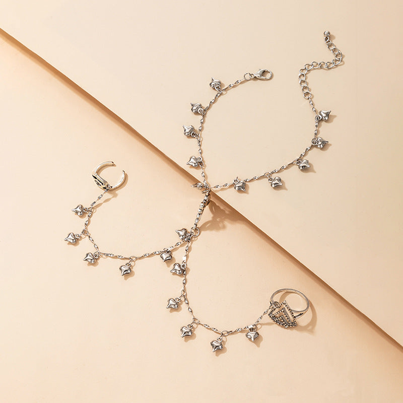 Butterfly Flight From Wrist To Finger Womens Bracelet Ring