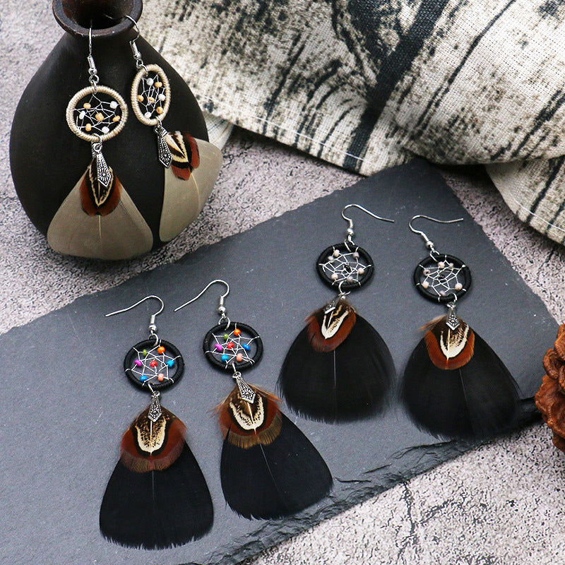 Earrings Boho Feather Statement Jewelry Accessories Trend 2025