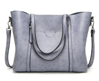 Hand-Painted Leather Handbag Artistic Everyday Use