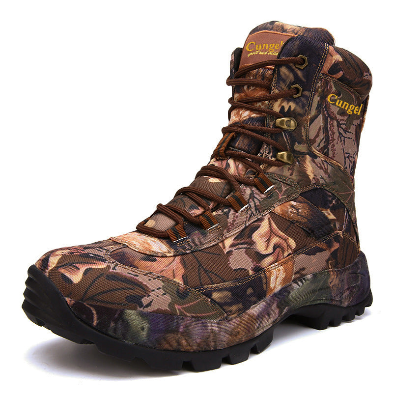 Men's Camouflage Combat Boots | Tactical Outdoor Hiking, Running & Extreme Challenge Boots