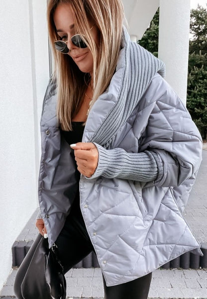 Large Lapel Cotton-Padded Jacket – Coats for Women Winter & Street Style Outfits