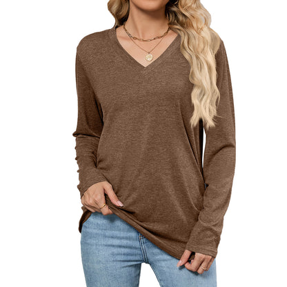V-Neck Solid Pullover – Effortless Urban Elegance