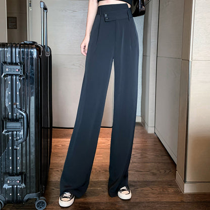 Autumn Winter High Waisted Casual Suit Pants