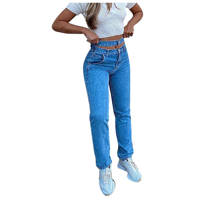 Womens New Streetwear Style High Waist Jeans