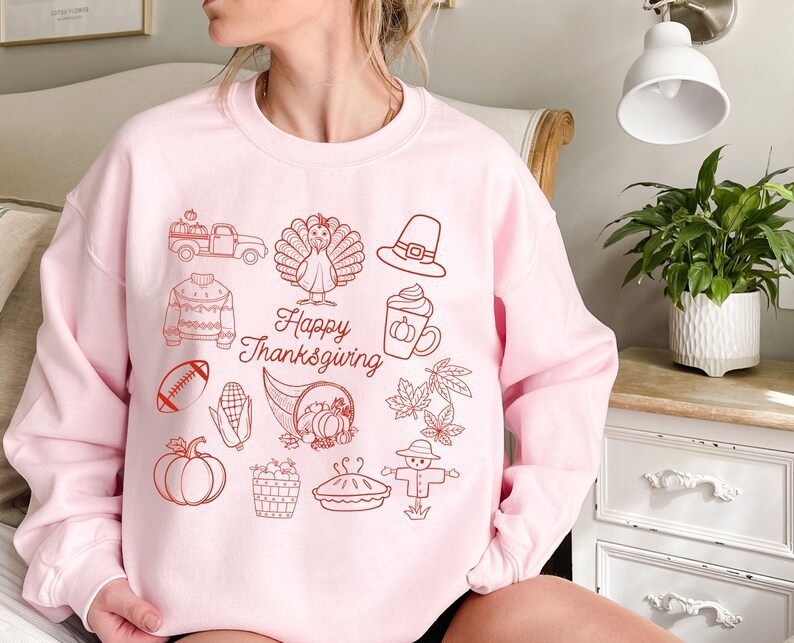 Simple Autumn Cartoon Sweater – Cute & Cozy Korean Casual Style