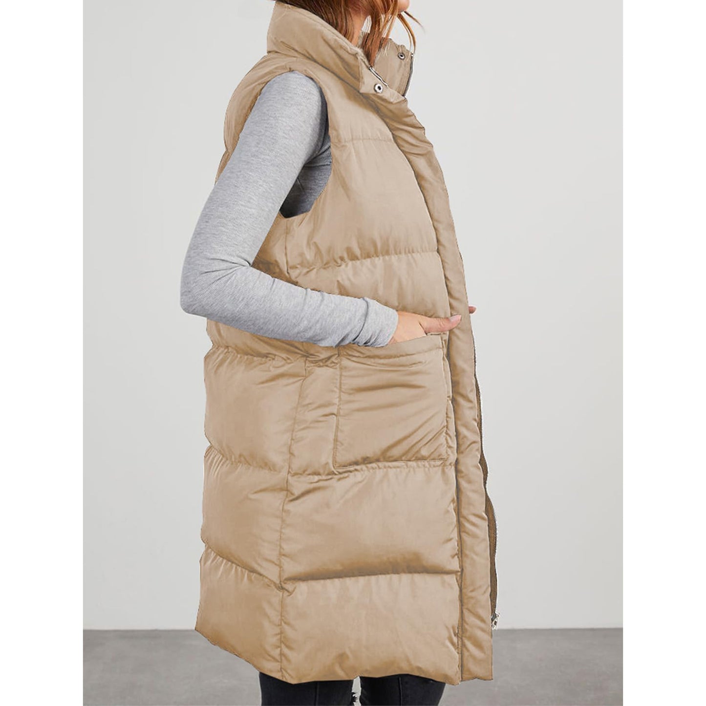 Korean Sleeveless Down Vest Autumn Winter Warmth