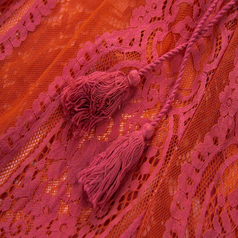 Sheer Lace Perspective Pants – High-Waist Feminine Summer Trousers