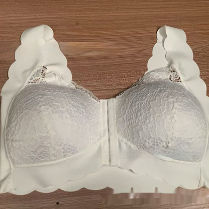 Simply Style Plus Size Breathable Front Buckle Thin Women Bras