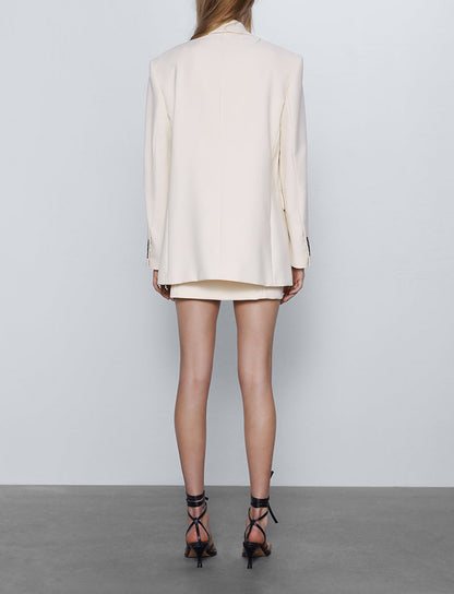 Chic One Button Women Blazer Jacket For Summer