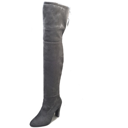 Pointed Toe Thick Heel Over-the-Knee Stretch Boots for Women | Premium Suede European & American Style