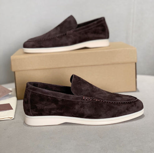 Flat Sole Simple Genuine Leather Casual Womens Shoes