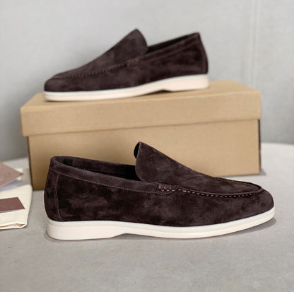 Flat Sole Simple Genuine Leather Casual Womens Shoes