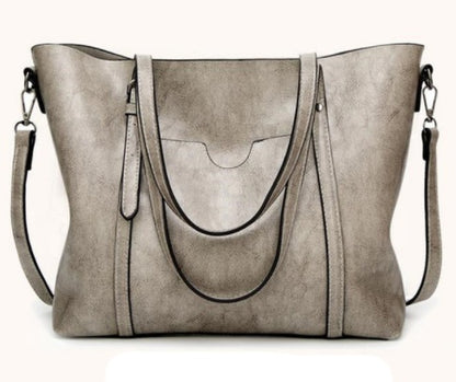 Hand-Painted Leather Handbag Artistic Everyday Use