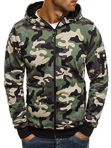 Men's Camouflage Zipper Hoodie – Urban Streetwear Essential